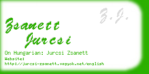 zsanett jurcsi business card